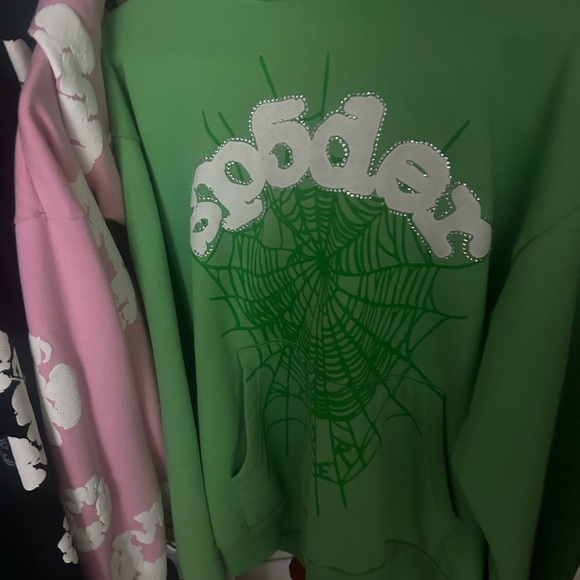 Sp5der Other - Sp5der hoodie slime green authentic